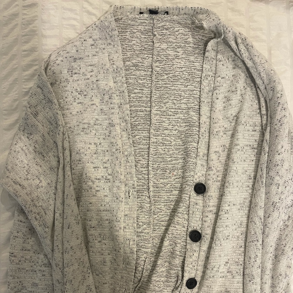 american eagle grey cardigan
